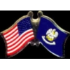 LOUISIANA PIN STATE FLAG USA FRIENDSHIP FLAGS PIN